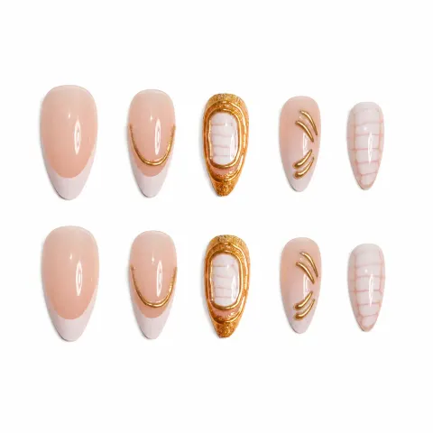 ABS 穿戴甲 NY-JQ126 / Press-On Nails NY-JQ126；细节图 4 · Detail View 4