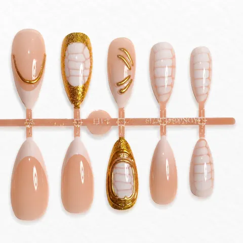 ABS 穿戴甲 NY-JQ126 / Press-On Nails NY-JQ126；细节图 3 · Detail View 3